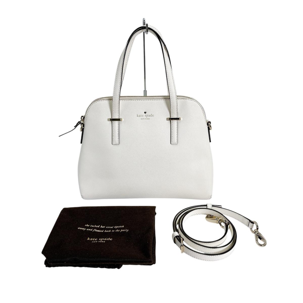 ケイトスペード Kate Spade ハンドバッグ 2wayバッグ ショルダーバッグ 牛革 PXRU4471 ホワイト 【SS】 【中古】