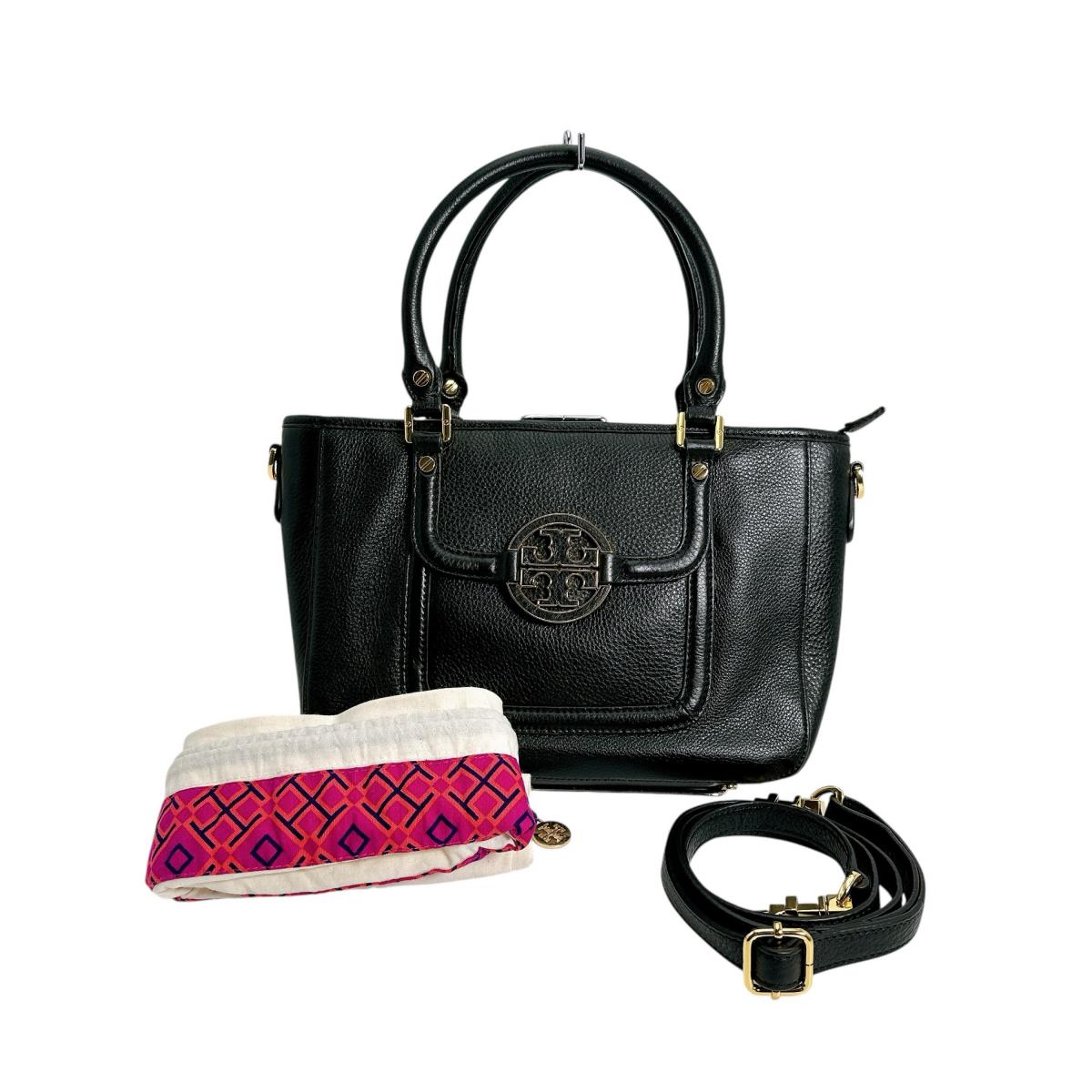 新品　Tory Burch ハーフムーン ハンドバッグ 2way レザー 黒 Tory Burch - 新品 トリーバーチ TORY BURCH ハンドバッグ