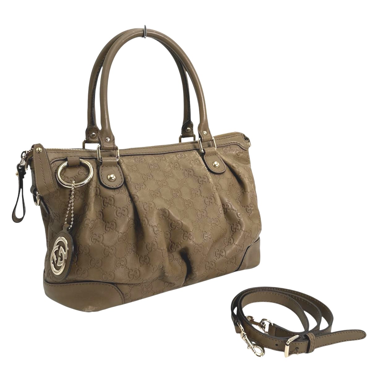 グッチ　ハンドバッグ　グッチシマ　スーキー　ブラウン　レザー　3984 楽天市場】【バッグ】GUCCI グッチ スーキー グッチシマ