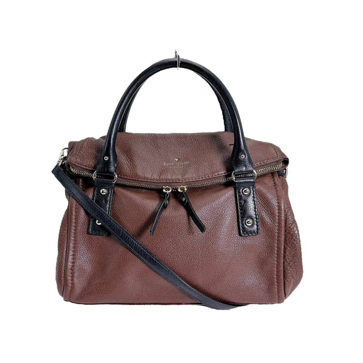 ケイトスペード Kate Spade ハンドバッグ 2wayバッグ ショルダーストラップ付 レザー ブラウン 【SS】 【中古】