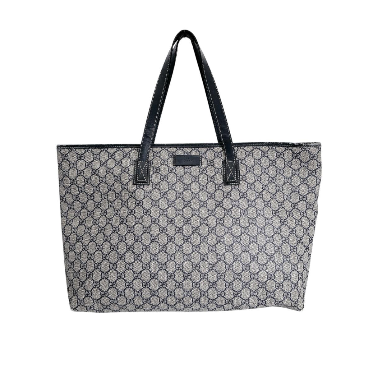 グッチ GUCCI トートバッグ トートバッグ GGスプリーム PVC 211120 薄墨色 【SS】 【中古】