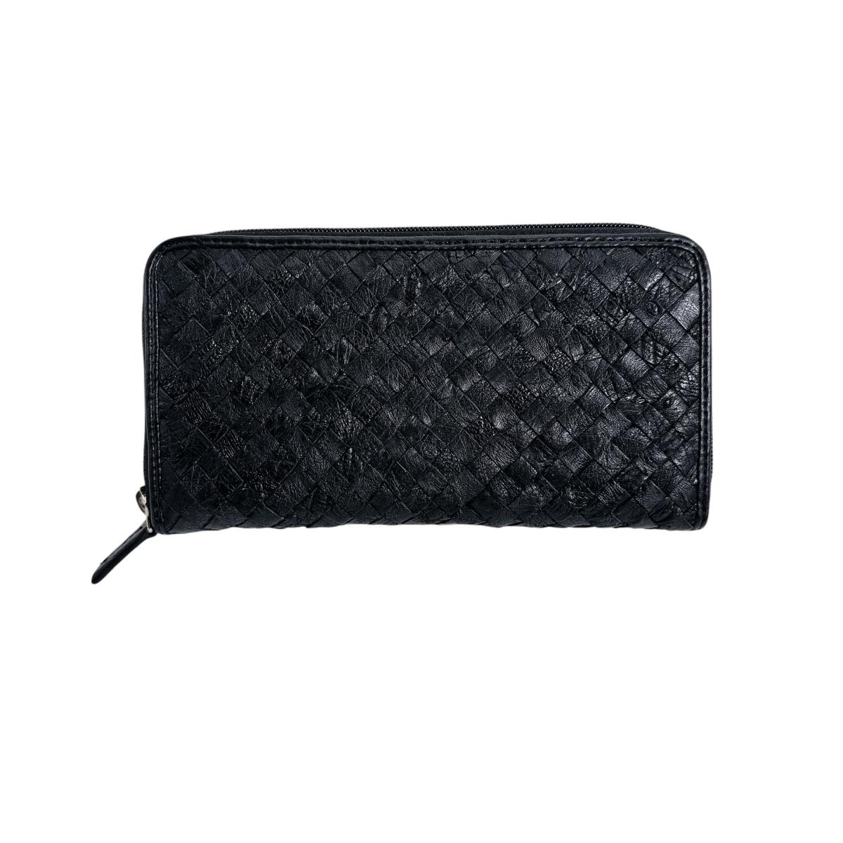 駝鳥 ostrich 長紙入れ 長紙入れ ラウンドジッパー メッシュ 0766MH 黒いこと 【SS】