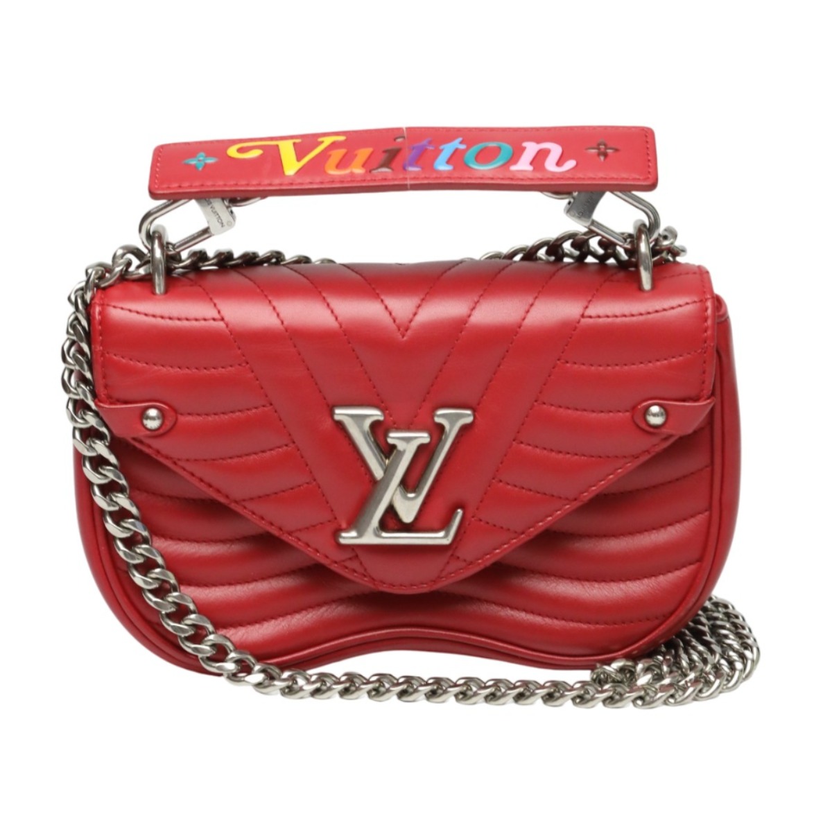 ルイヴィトン LOUIS VUITTON ショルダーバッグ ショルダーバッグ チェーントート 前衛派 なめし革 M51930 赤いこと LV 【SS】 【中古】