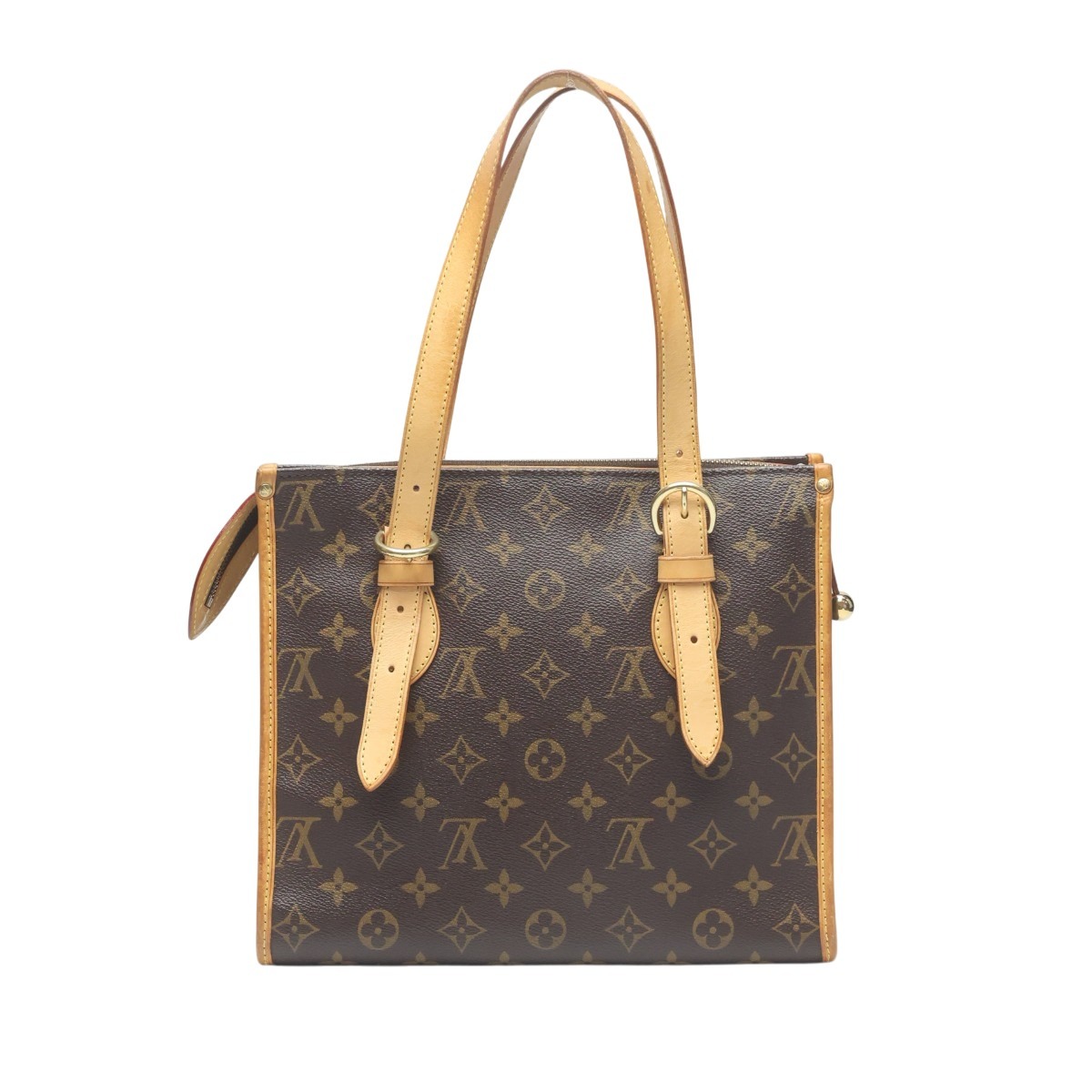 ルイヴィトン LOUIS VUITTON トートバッグ 手提げ型 モノグラム ポパンクール・オ モノグラム帆布 M40007 赤銅色 LV 【SS】 【中古】