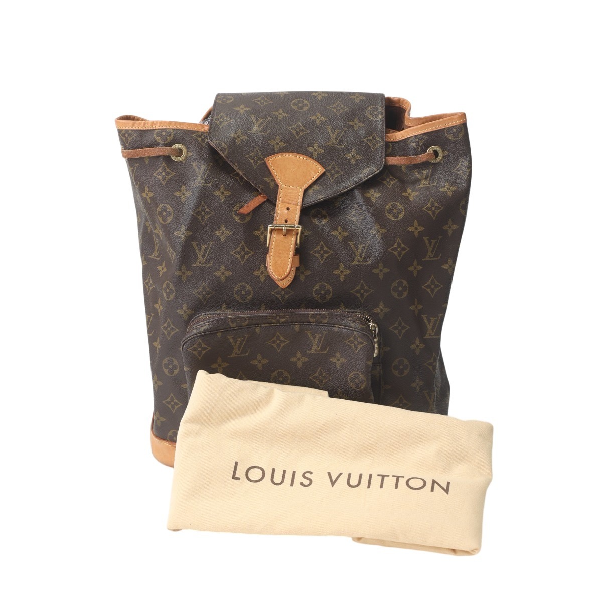 ルイヴィトン LOUIS VUITTON 背嚢・デイパック 背嚢 モノグラム モン掏摸 モノグラム帆布 M51135 赤銅色 LV 【SS】 【中古】