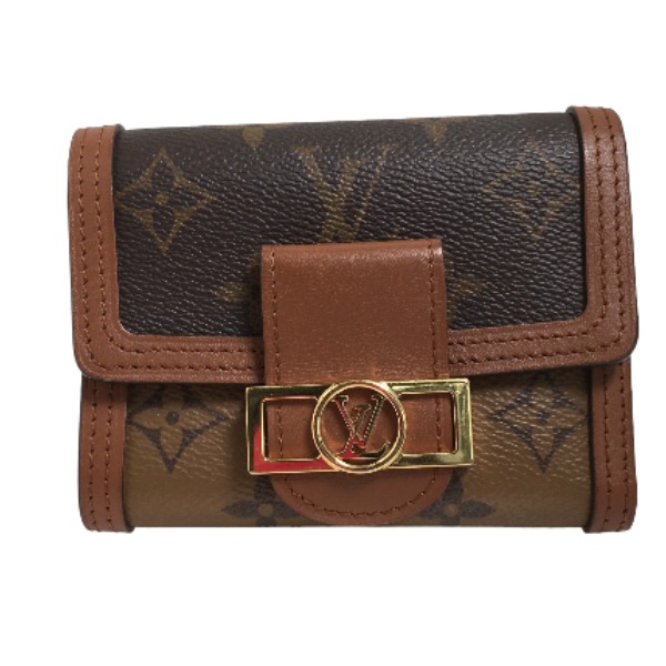 ルイヴィトン LOUIS VUITTON コインケース コインケース モノグラム ポルトフォイユ・ドーフィーヌ  モノグラム帆布 M68725 赤銅色 LV 【SS】 【中古】