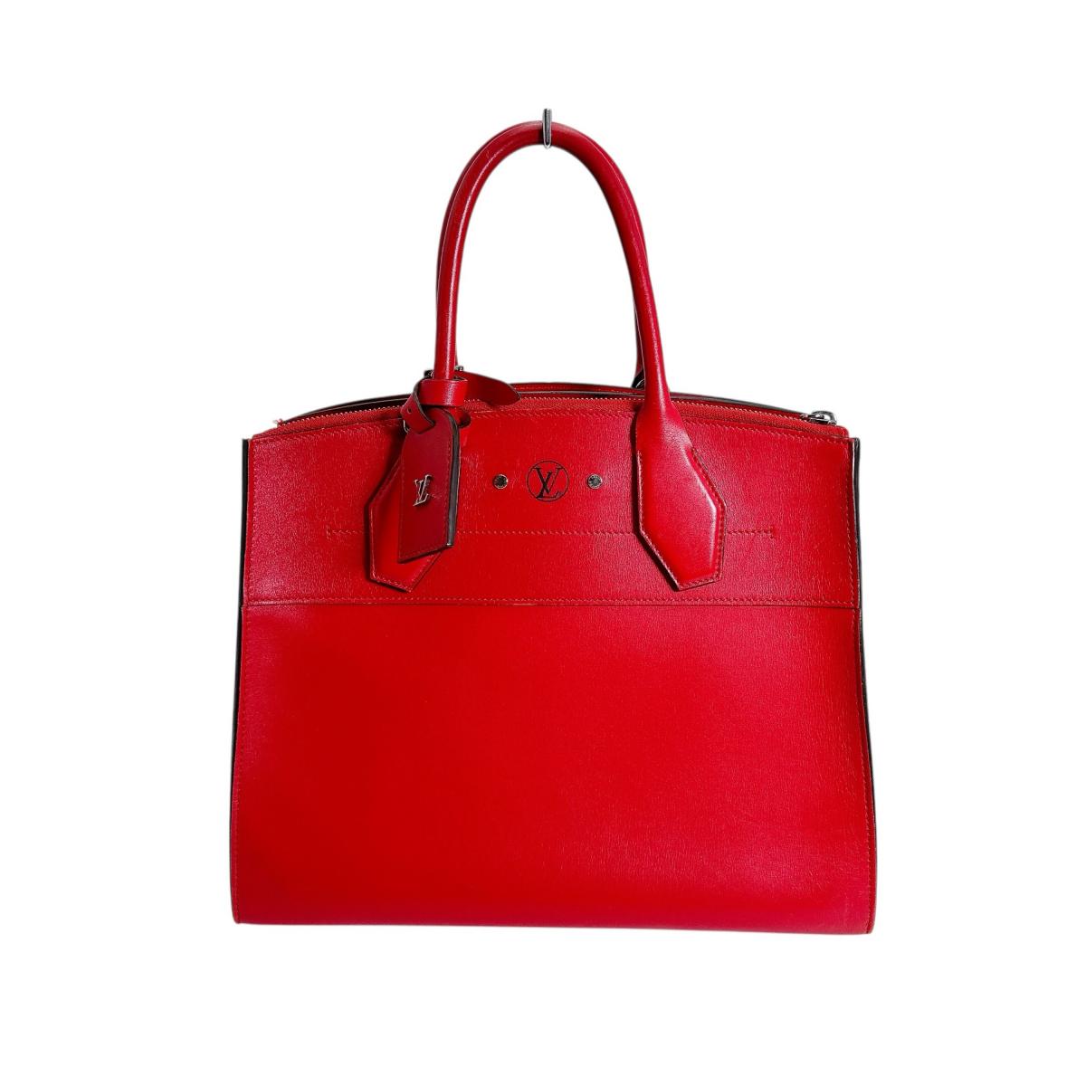ルイヴィトン LOUIS VUITTON ハンドバック ハンドバック アンフィニ シティスティーマーPM 子ウシ M53029 赤いこと LV 【SS】 【中古】