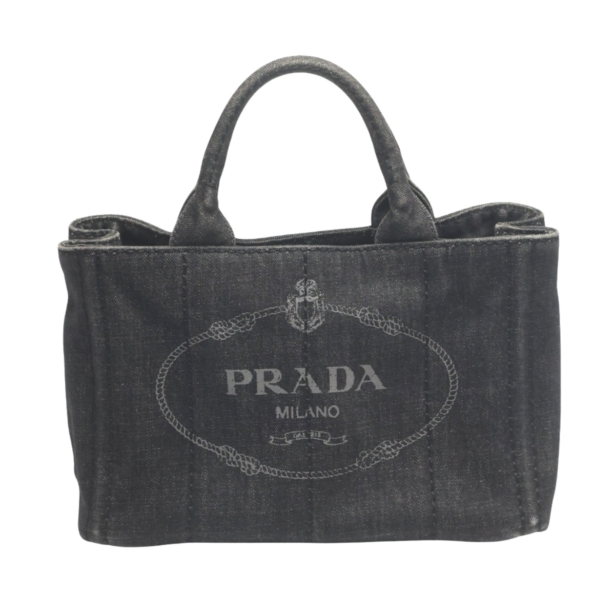楽天市場】【美品】プラダ【PRADA】 デニム トートバッグ スモール