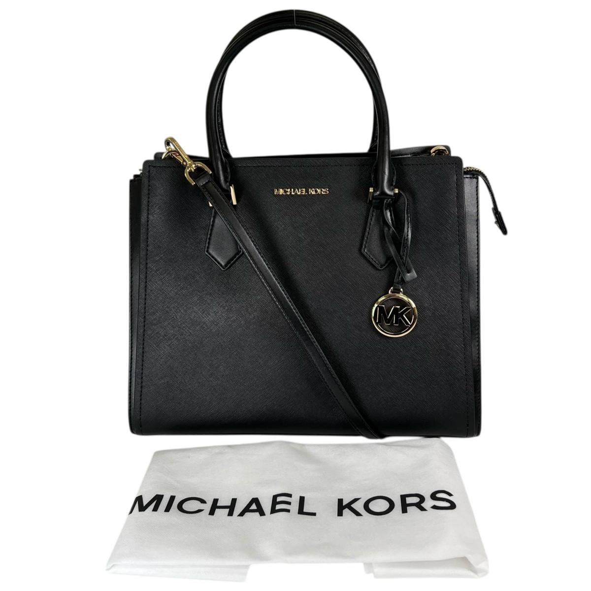 マイケルコース Michael Kors ハンドバッグ 2WAYバッグ サッチェル ショルダーバッグ レザー 35T0GWXS3L ブラック 【SS】 【中古】