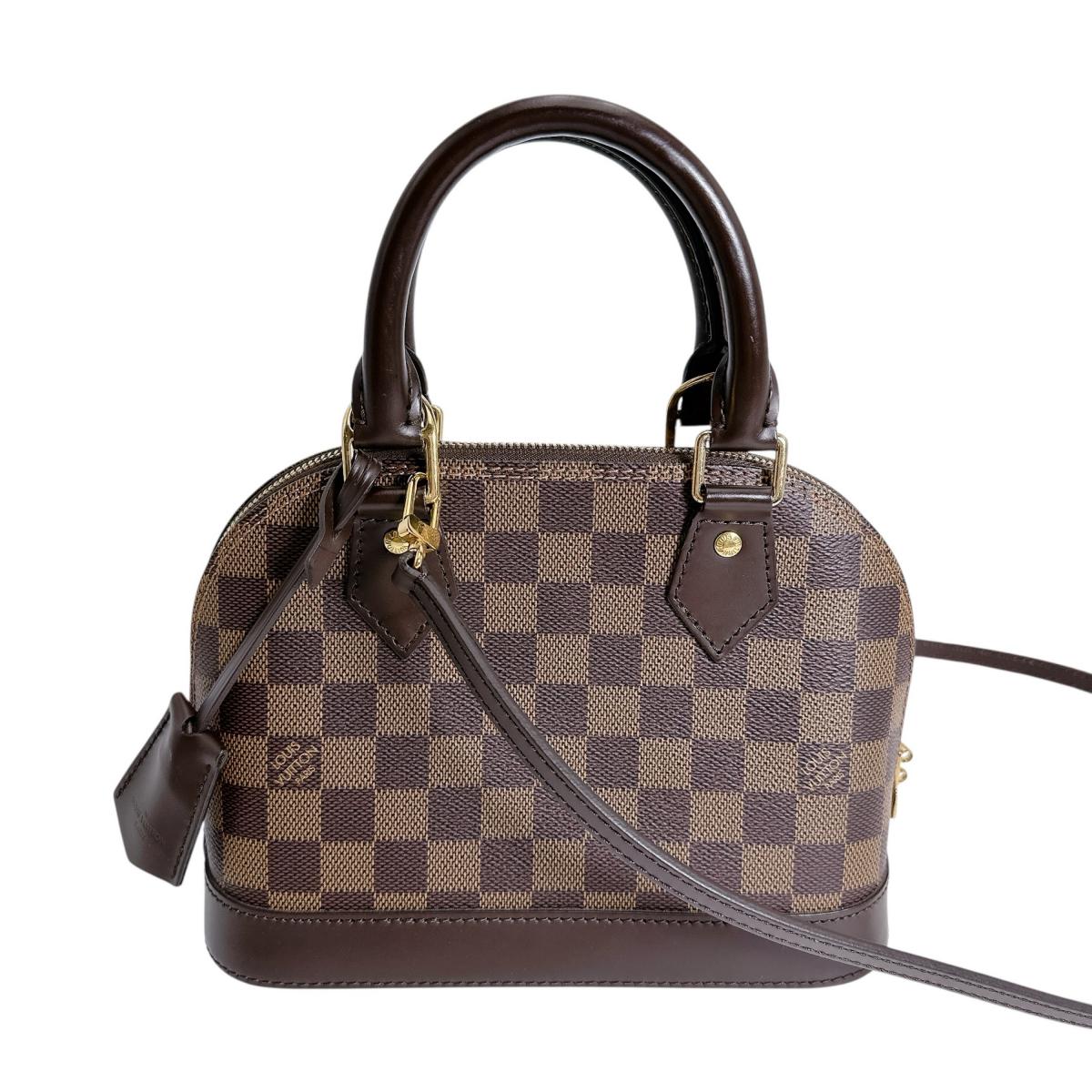 ルイヴィトン LOUIS VUITTON ハンドバック 2WAY御徒面子 ダミエ アルマBB ダミエキャンバス N41221 赤銅色 LV 【SS】 【中古】