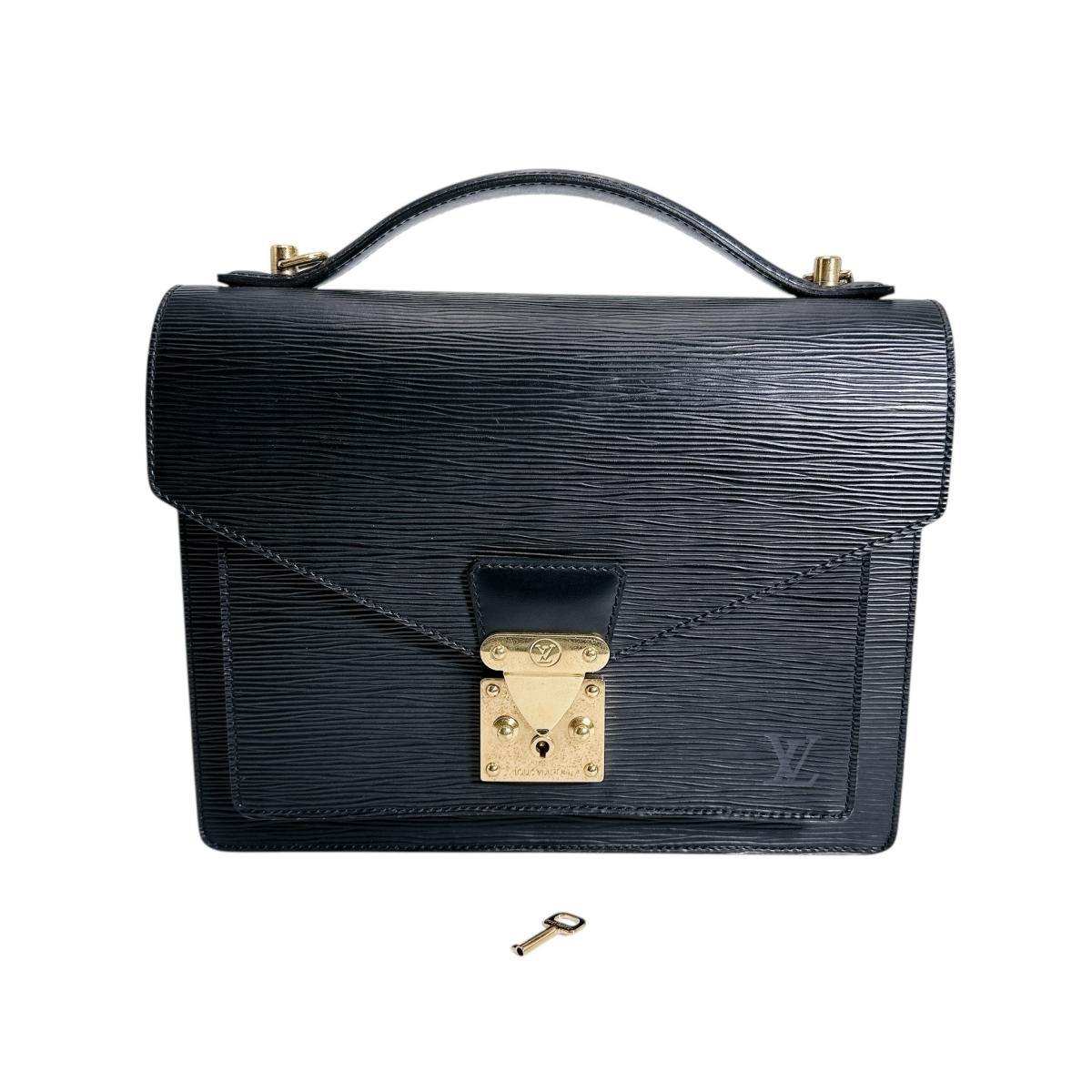 ルイヴィトン LOUIS VUITTON ハンドバック 2WAYショルダーバッグ エピ モンソー エピレザー M52792 黒いこと LV 【SS】 【中古】