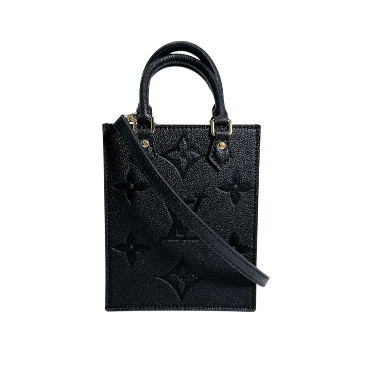 ルイヴィトン LOUIS VUITTON ショルダーバッグ ショルダーバッグ モノグラム プティット・サックプラ モノグラムアンプラント M81417 黒いこと LV 【SS】 【中古】