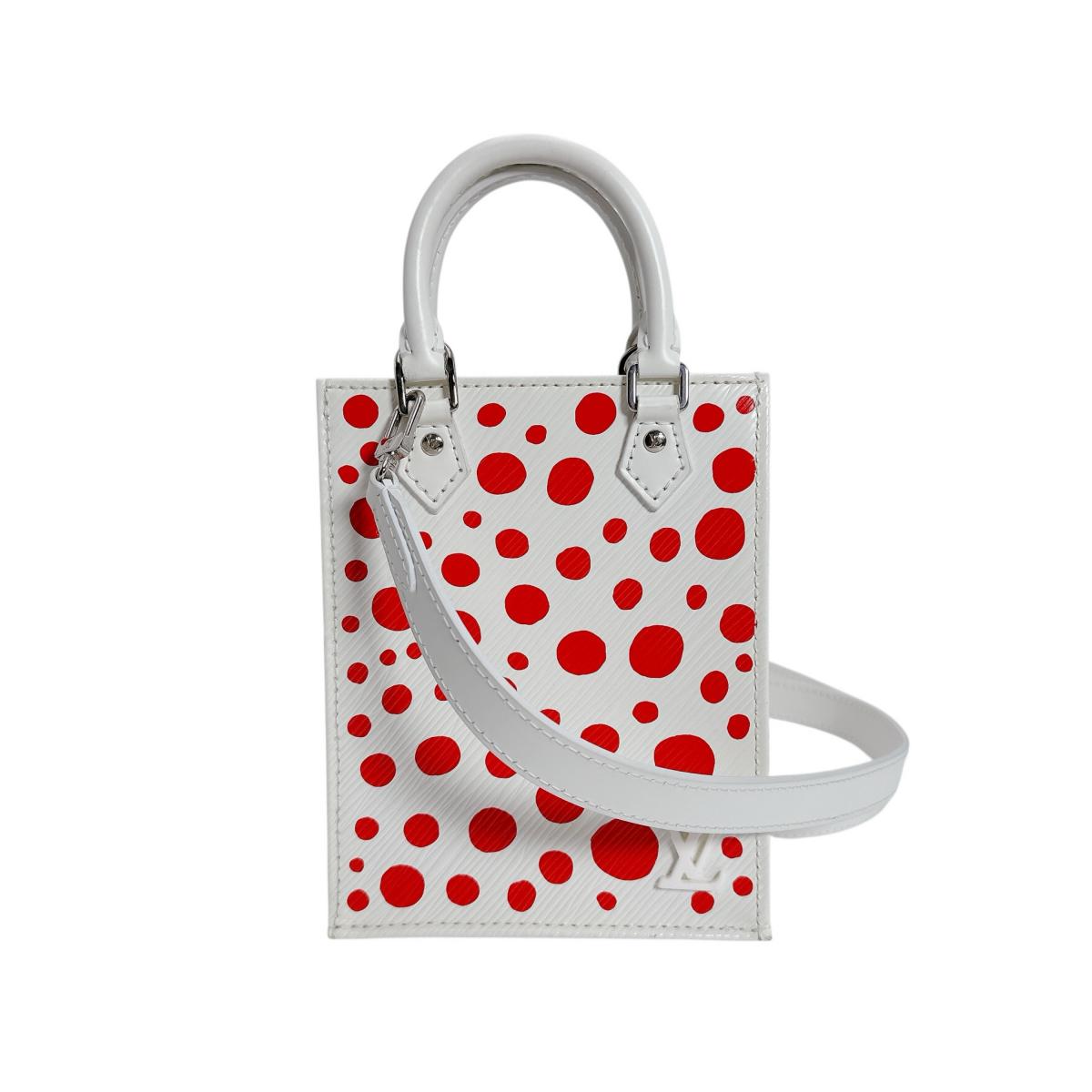 ルイヴィトン LOUIS VUITTON ハンドバック ショルダーバッグ エピ 草間彌生 プティット・サックプラ エピレザー M81986  白いこと LV 【SS】 【中古】