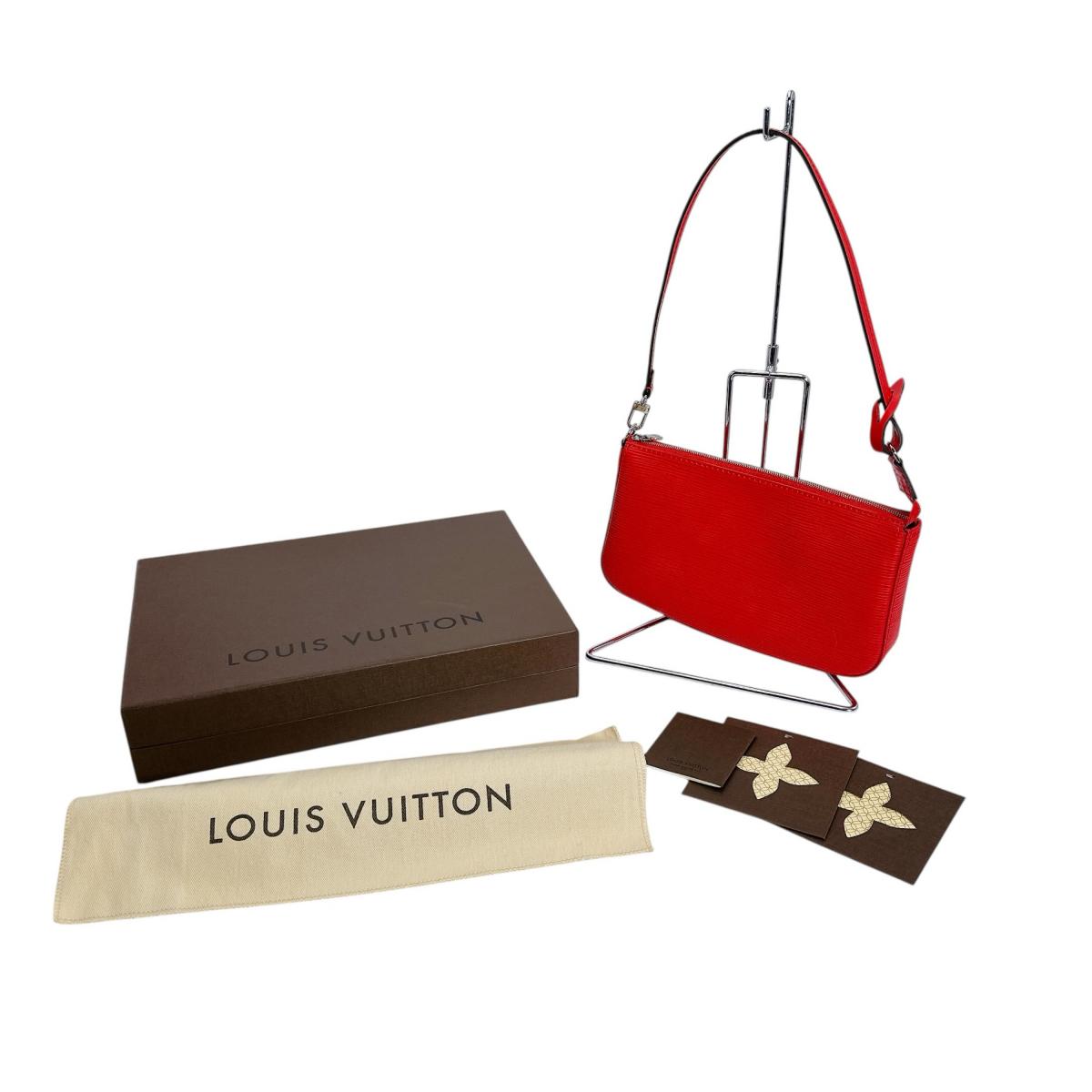 ルイヴィトン LOUIS VUITTON 合切袋 合切袋 エピ ポシェット・アクセソワール エピレザー M41157 赤いこと LV 【SS】 【中古】