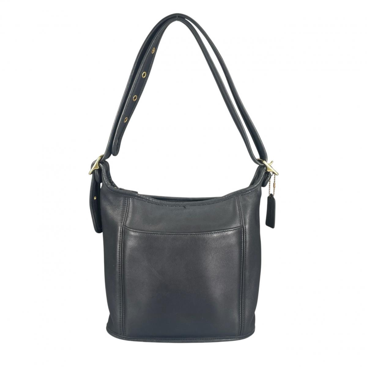 コーチ職 COACH ハンドバック ショルダーバッグ グラブタンレザー オールドコーチ なめし革 G9C-9816 黒いこと 【SS】 【中古】