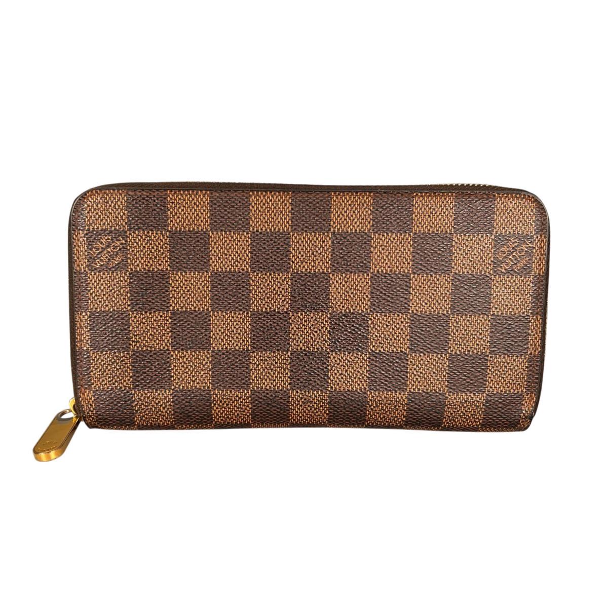 ルイヴィトン LOUIS VUITTON 長銭入れ 長銭入れ ダミエ ジッピーウォレット ダミエキャンバス N41661 赤銅色 LV 【SS】 【中古】