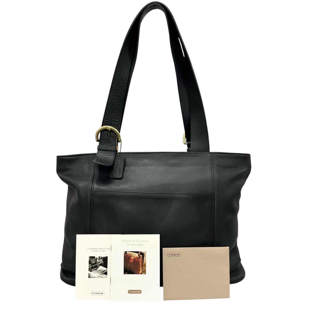 コーチ職 COACH ハンドバック ショルダーバッグ オールドコーチ 4155 なめし革 G6C 黒いこと 【SS】 【中古】