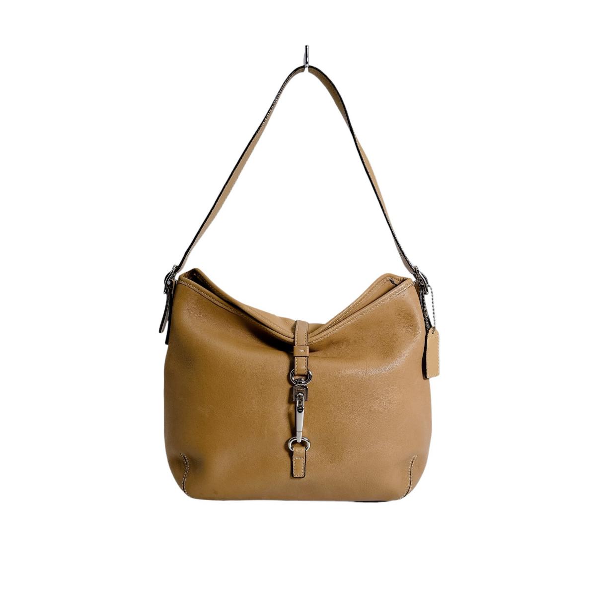 コーチ職 COACH トートバッグ ハンドバック なめし革 ギャラリートート なめし革 駱駝 【SS】 【中古】
