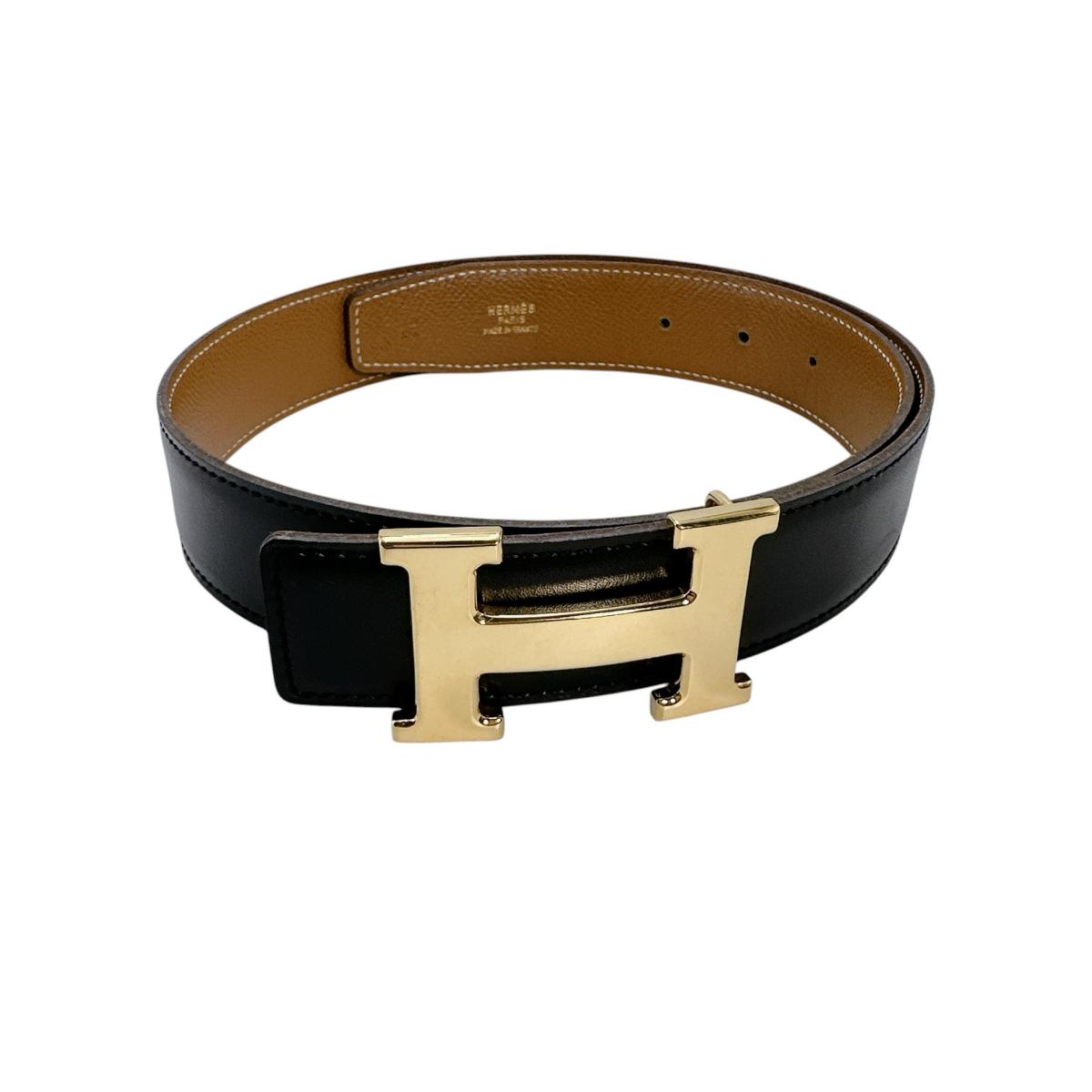 エルメス HERMES ベルト リバーシブルベルト コンスタンス Ｈベルト レザー ブラック&times;ブラウン 【SS】 【中古】｜まつい質舗（福岡の質屋）