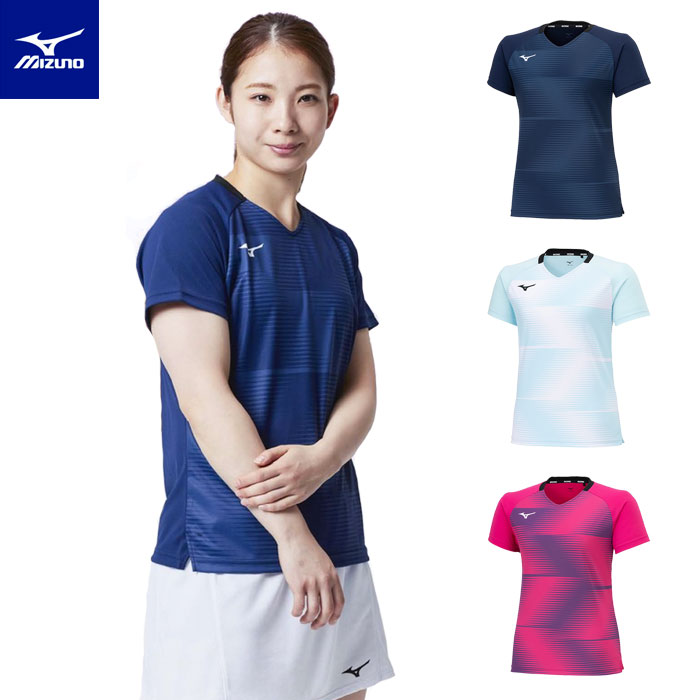 【激安大特価!!】11着、総額約5万円！！ ミズノレディーステニスウェア MIZUNO 【メール便可】ミズノ ゲームシャツ レディース 62JAB228