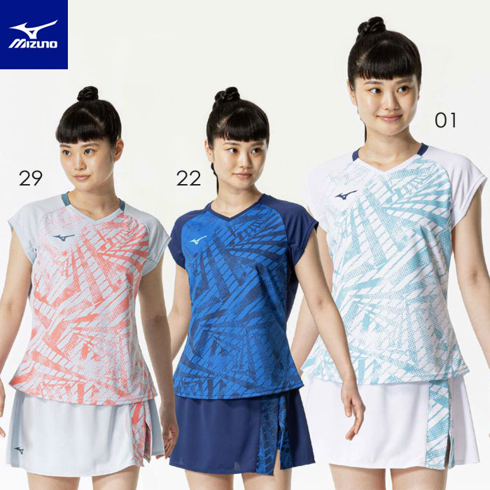 新品未使用Mizuno ミズノテニスウェア上下セット　シャツXL 、スカートXL 62jab701-1.jpg
