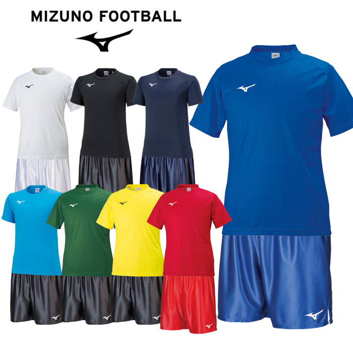 Mizuno サッカーウェア シャツとショーツセット H23 MIZUNO Tシャツ メンズ 半袖 吸汗 速乾 ミズノ 吸水 ブランド