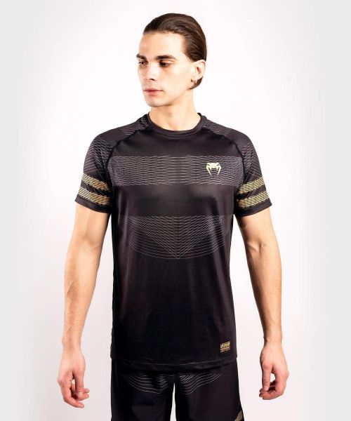[PRICE DOWN] ■VENUM［ヴェヌム］ドライテックTシャツ　Club 182 - クラブ182（黒/ゴールド） ／ヴェナム ヴェノム 格闘技 ボクシング