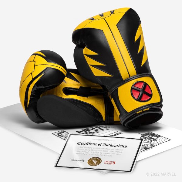 【取寄せ商品】 HAYABUSA [ハヤブサ]　MARVEL / マーベル　ウルヴァリン　ボクシンググローブ ／ Marvel’s Wolverine Boxing Gloves　／　正規品 12oz 16oz 12オンス 16オンス 限定品 コラボ マジックテープ式 ミット打ち スパーリング 練習 メンズ レディース画像