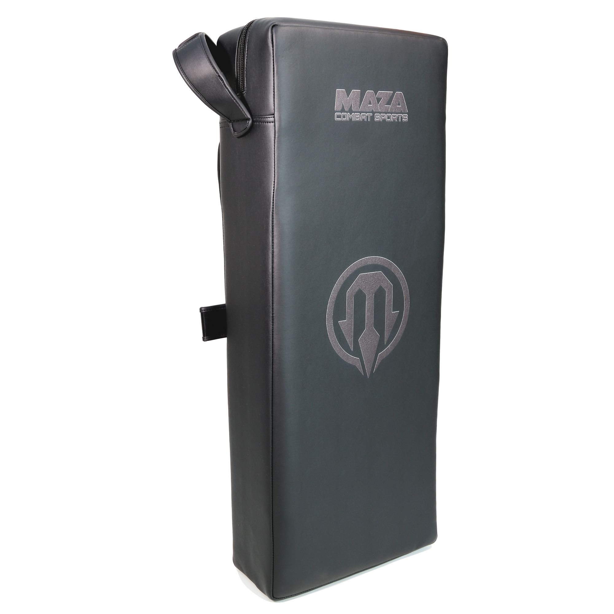 MAZA［マザ］ KURO-1　ローキック ビッグシールド（黒/黒）／ Low Kick Big Shield - Black/Black キックパッド MMA 総合格闘技 スポーツ ボクシング キック ブラジリアン柔術 ムエタイ トレーニング ミット 蹴り 打撃 スパーリング 練習