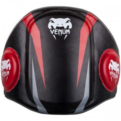 VENUM [ヴェヌム] 木ノ実プロテクター エリート（黒/赤）/ 木ノ実パッド  Elite Belly Protector ／ ヴェナム ヴェノム 蹴りつけるパッド 土手っ腹 かばい立て 警固役 グローヴ 空手 格闘技 ボクシング キックボクシング ブラジリアン柔術 MMA 読み合わせる 殴ること キックボクシンググローヴ