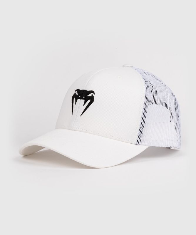 VENUM [ヴェヌム]　キャップ　トラッカー（ホワイト）／ Trucker Cap - White　白 帽子 メッシュ ハット 速乾 MMA 総合格闘技 ボクシング キックボクシング ヴェナム ヴェノム ベヌム ベナム ベノム Cap 野球帽 スポーツ カジュアル