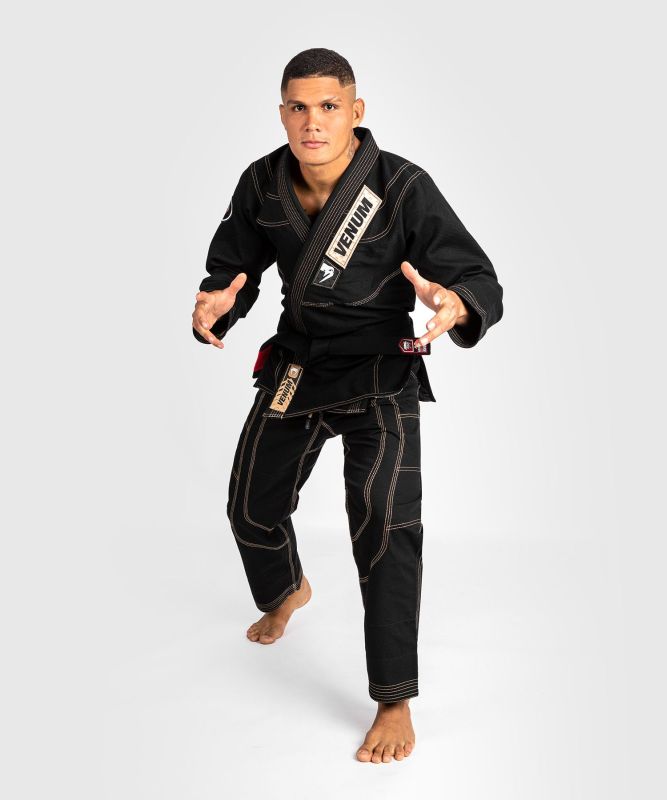 VENUM [ヴェヌム] ブラジリアン柔術着 エリート 4.0（黒）／ Elite 4.0 BJJ Gi - Black  ※帯なし  組み入れる格闘技 UFC MMA グラップリング 寝技 IBJJF JBJJF 柔術衣 道着 上下仕掛ける 制服 形づくる 読み合わせる 取り組み A1 A1.5 A2 A2.5 A3