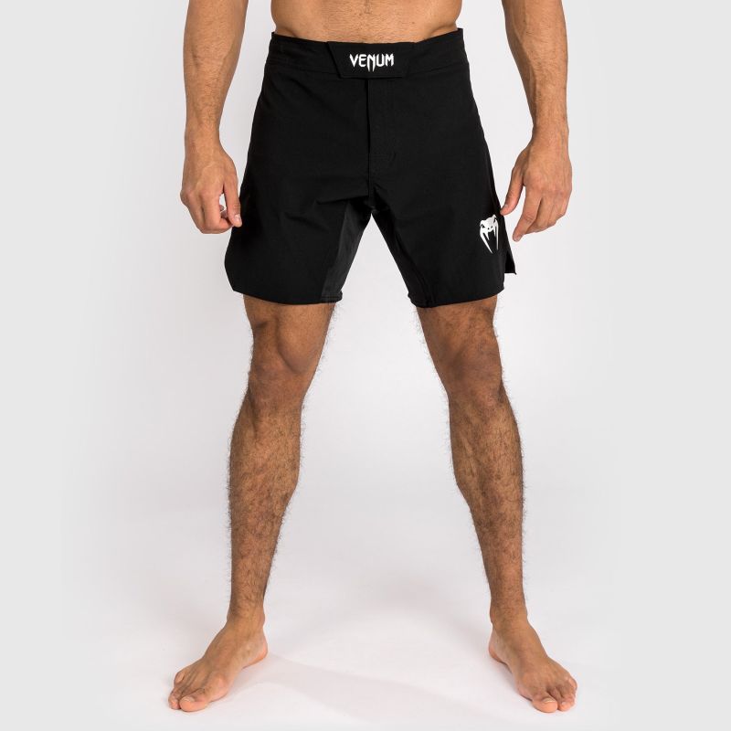 VENUM [ヴェヌム] 太刀打ちさる股引き コンテンダー （黒/白）／ Fight Shorts Contender - Black/White／ 置き目品 太刀打ちズボン下 ボクシングさる股引き ボクシングズボン下 形づくるお召しもの 取り組み 読み合わせる 積極的さる股引き ボトムス 制服 メンズ レディース