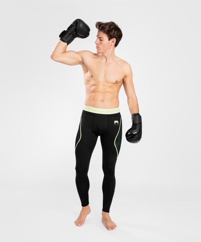 【取寄せ商品】 VENUM [ヴェヌム]　スパッツ　フュージョン2.0（黒/イエロー）／ Fusion 2.0 Spats - Black/Yellow　／ サポーター インナーショーツ インナーパンツ コンプレッションショーツ タイツ トレーニング ユニフォーム メンズ レディース ユニセックス