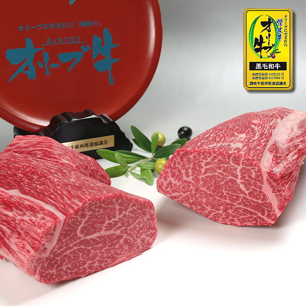 オリーブ牛 和牛ヒレブロック肉 かたまり肉1kg/（ローストビーフ ステーキ 焼き肉 焼肉）に香川（さぬき）のブランド黒毛和牛を"送料無料"でお届け【冷蔵】｜ミートピアサヌキ店