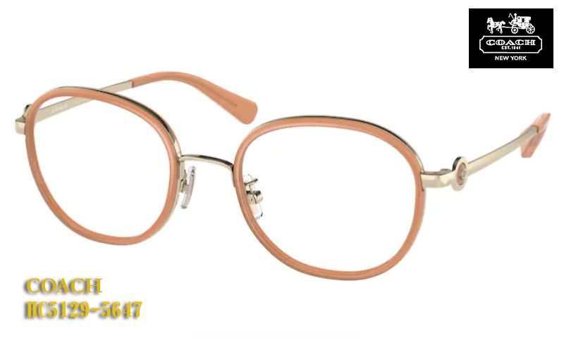 【COACH】コーチ 眼鏡 メガネ フレーム HC5129-5647 正規品 セル巻きタイプ 伊達眼鏡対応（度入り対応/フィット調整対応/送料無料！【smtb-KD】