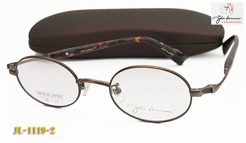【JOHN　LENNON】ジョン・レノン 眼鏡 メガネ フレーム JL-1119-2 オーバル チタン/ダテ/日本製（度入り対応/フィット調整対応/送料無料！【smtb-KD】
