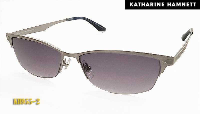 【KATHARINE・HAMNETT】キャサリンハムネットサングラス KH955-2 スモーク（度入り対応/フィット調整対応/送料無料！【smtb-KD】