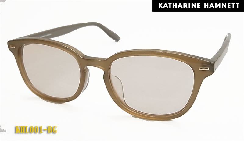 【KATHARINE・HAMNETT】キャサリンハムネットサングラス KHL001-BG ブラウン （度入り対応/フィット調整対応/送料無料！【smtb-KD】｜Glassesマート