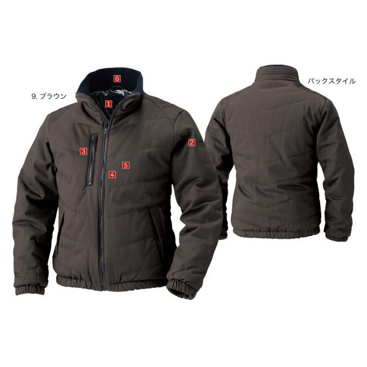 楽天市場】防寒ブルゾン 作業服 裏アルミ 保温性 綿100％ 防寒