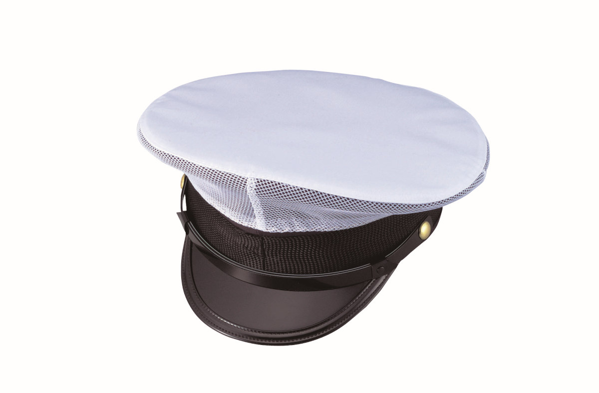 楽天市場】制帽用 日覆い 布 カバー 白【警察官/警備/日よけ