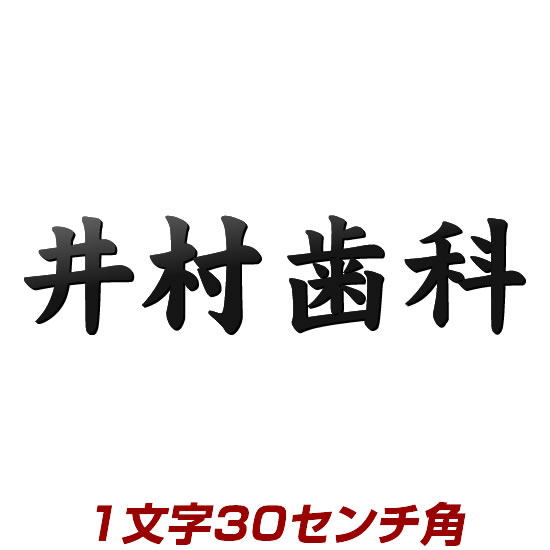 1文字価格 イチ押し！漢字バラ文字ステンレス表札看板 stl3-300k 30cm