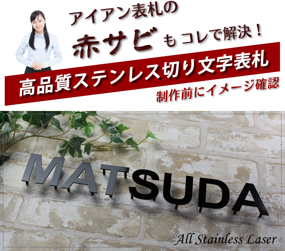 表札 レーザ洩らす バラ字 アルファベットの文字のかわりにアドレスのみご勲章可 切文字表札 ステンレスレーザー表札 アルファベット表札 アイアン表札の開展毛色 フォント予約考案 Stl2b Cannes Encheres Com