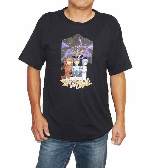EVANGELION 株式会社カラー エヴァンゲリオン 3L〜4L 売れ筋商品|||レディース Tシャツ 大きい 大きめ 綾波レイ アニメ イラスト キャラ 半袖 綿100% 黒 EVANGELION 株式会社カラー エヴァンゲリオン 3L～4L レディース