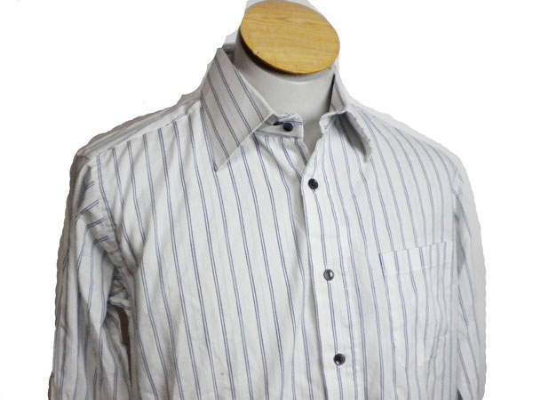 楽天市場】エターナル 長袖シャツ ETERNAL 丸衿リブ オックスフォード