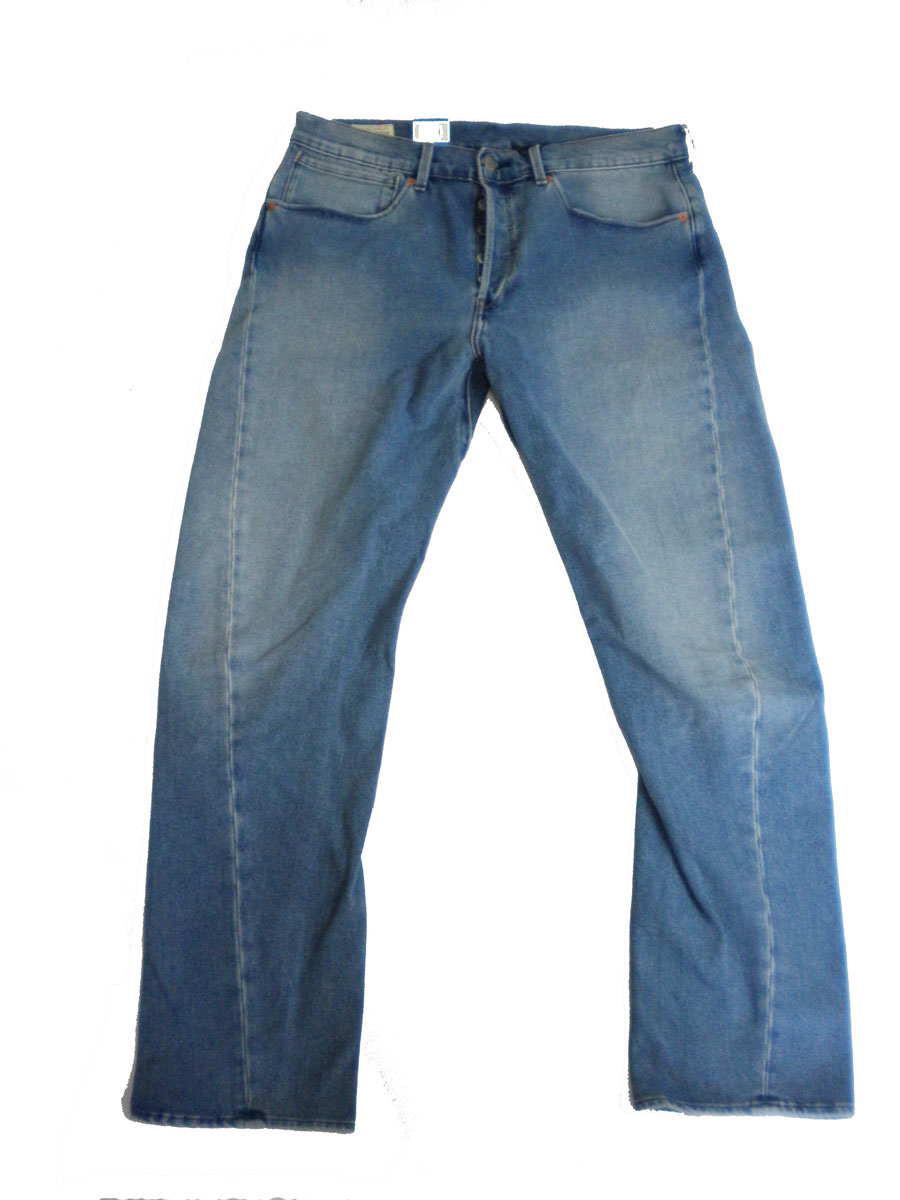 新品 ♪ ★ リーバイス  Levis   502  テーパー  ストレッチ  レギュラーフィット  ブルー  ボタンフライ  ユーズド加工  ★