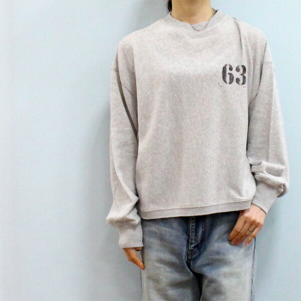 Johnbull ジョンブル JL254C12 ミニ ガーゼ 裏毛 モックネック プルオーバー