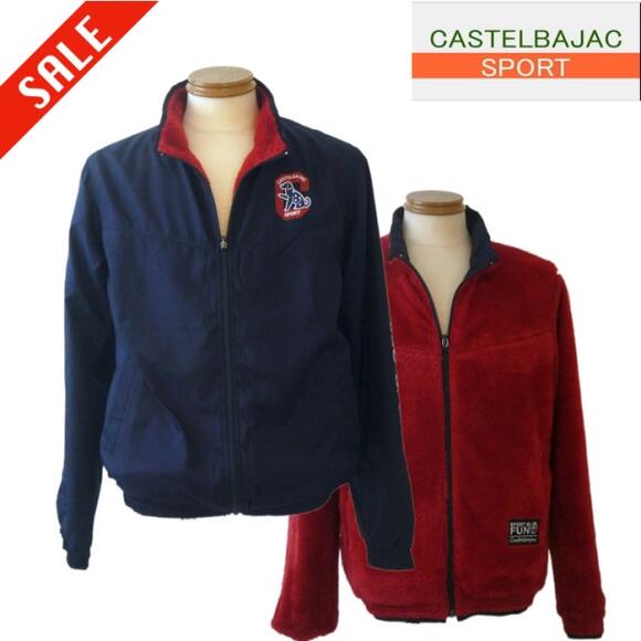 カステルバジャック スポーツ/CASTELBAJAC 秋冬物 リバーシブルブルゾン 115-紺系 48/Lサイズ|メンズ つちだ