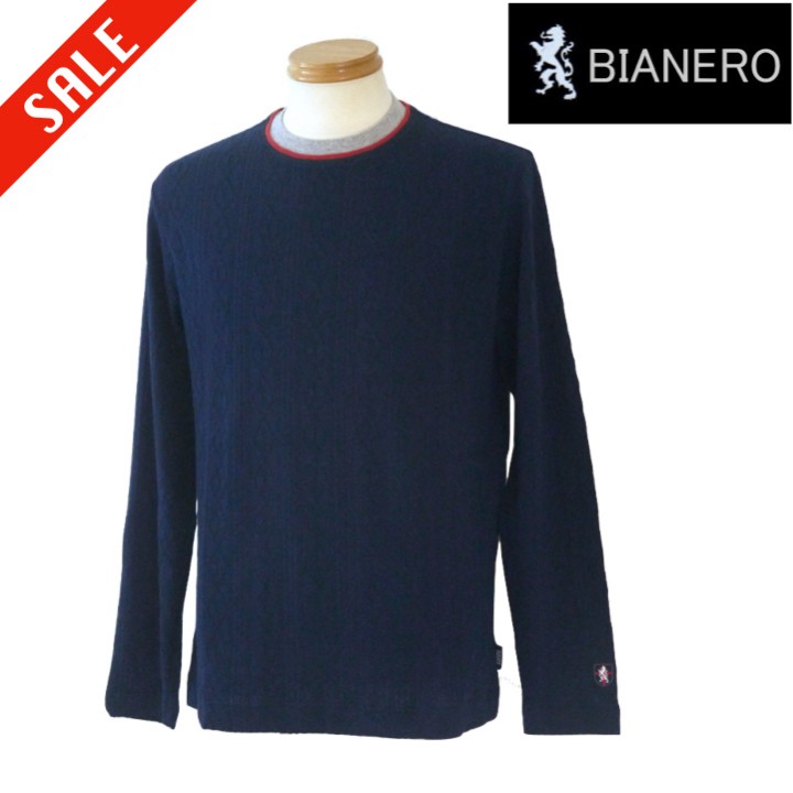 ビアネロ/BIANERO ロングTシャツ 48/Lサイズ ネイビー