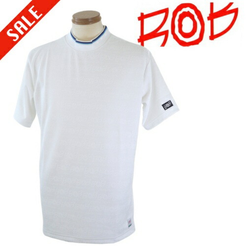 BOB sports/ボブ 春夏物 モックネック半袖Tシャツ　L・XLサイズ 005-白系